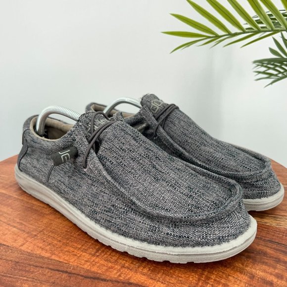Hey Dude Other - Hey Dude Wally Woven Carbone Men's Shoes Comfortable Lightweight Slip On Size 13